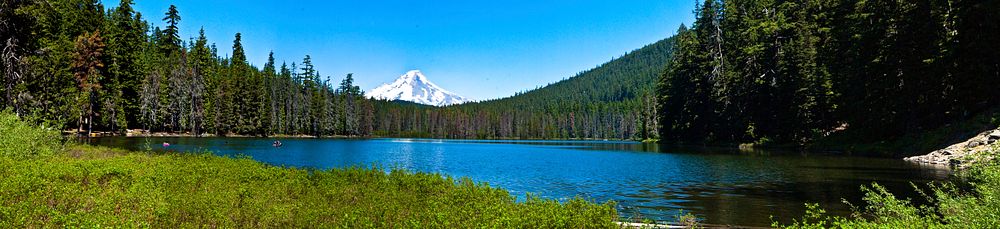 Mt Hood from Frog Lake Panoramic-Mt Hood. Original public domain image from Flickr