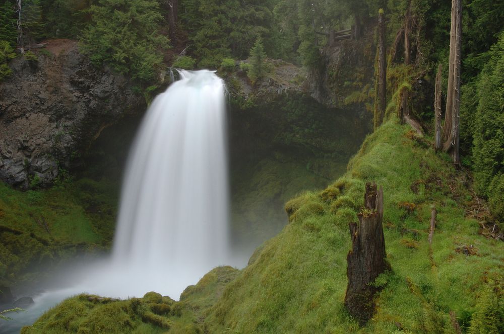 Sahalie Falls, Willamette National Forest. Original public domain image from Flickr