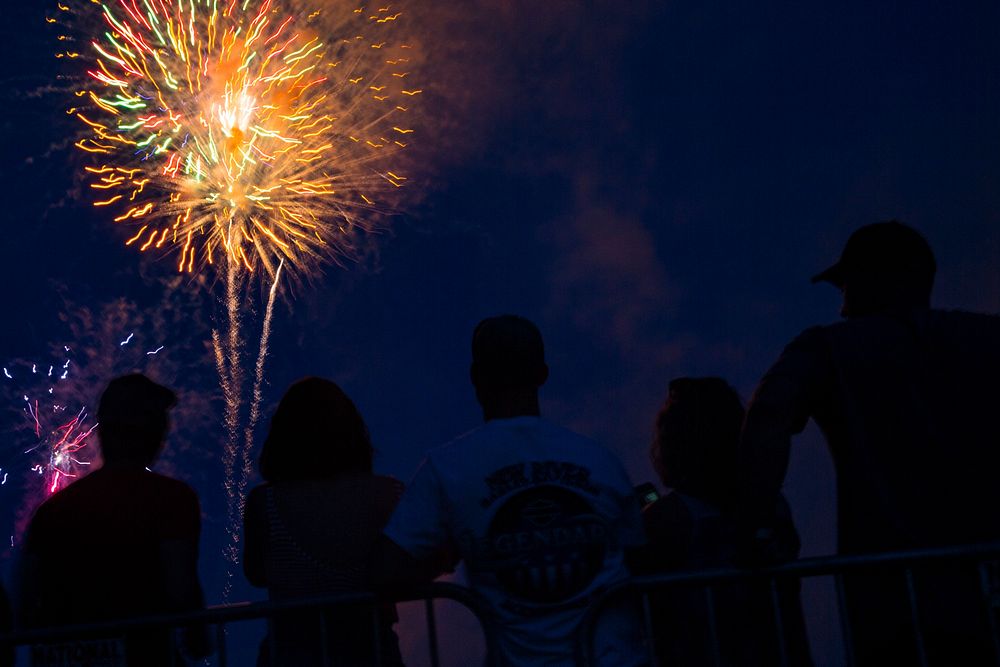 Marine Corps Base Camp Lejeune holds a fireworks display during the annual fourth of July celebration at William Pendleton…