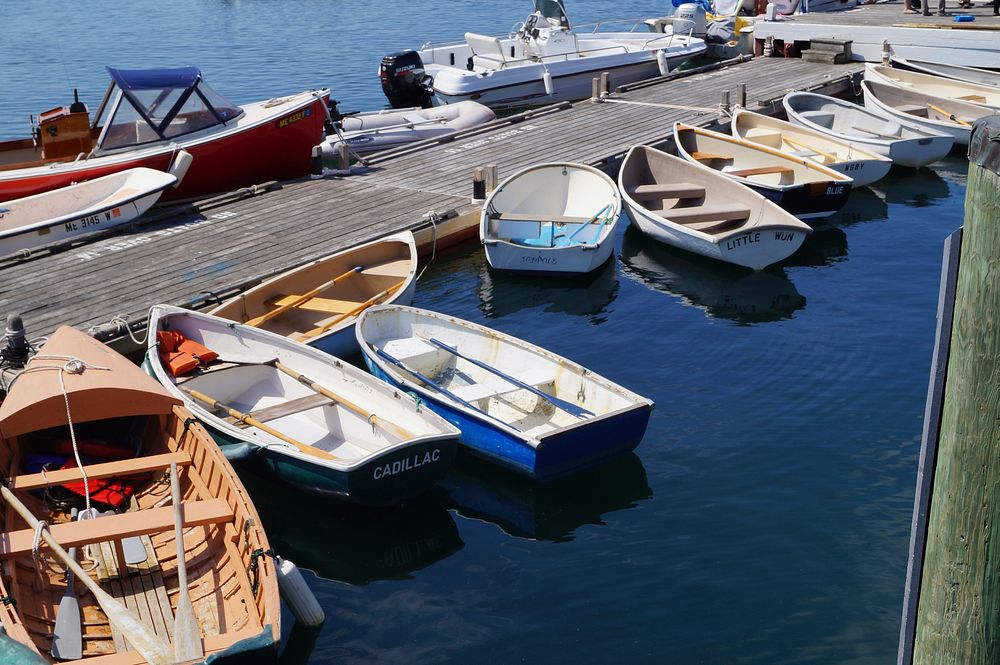 Tenders at Islesford (Little Cranberry) Island, ME, on July 10, 2018. USDA Photo by Christopher Stewart. Original public…