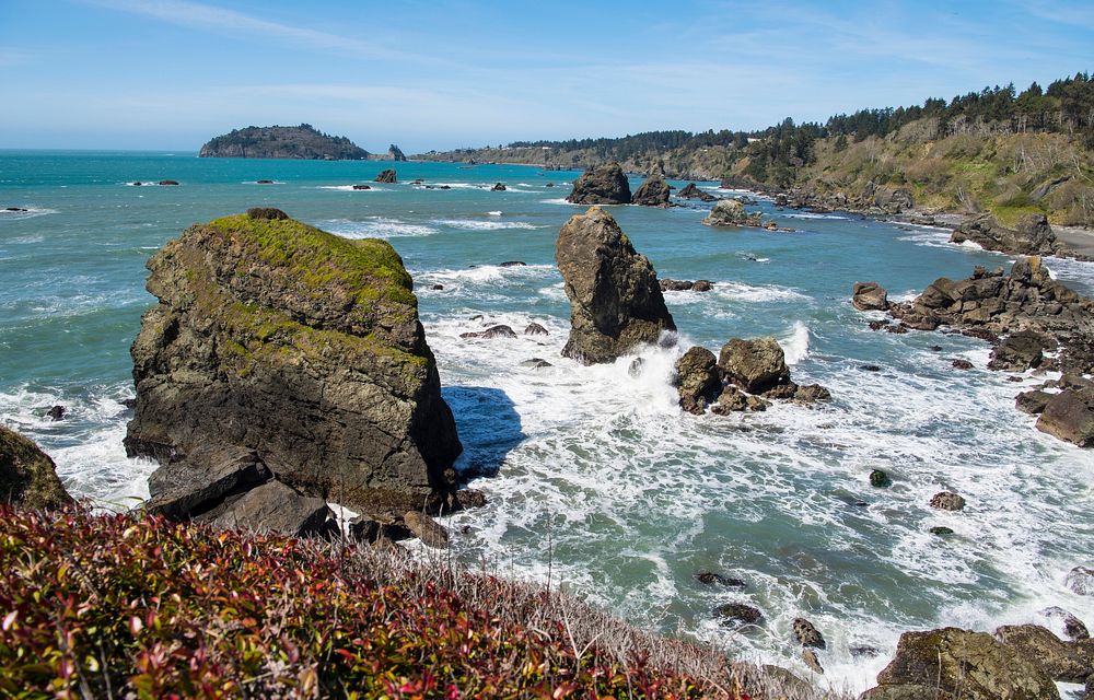 The California Coastal National Monument at Trinidad. Original public domain image from Flickr