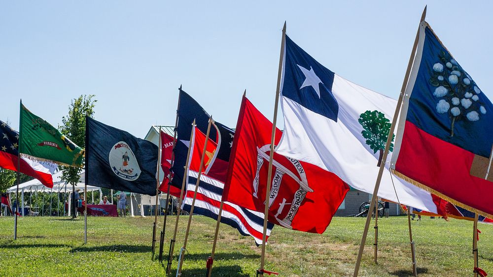 Civil War Flags. Original public domain image from Flickr