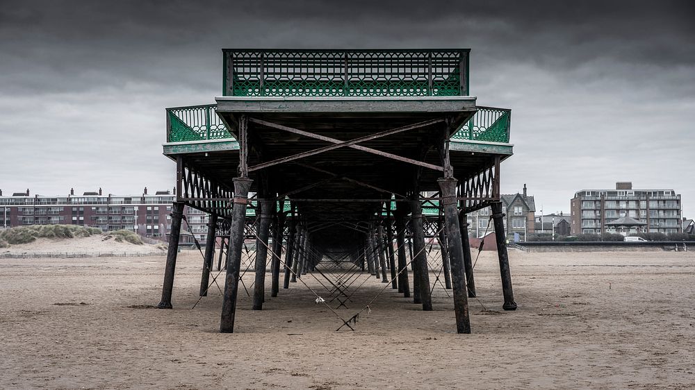 Under the Pier. Original public domain image from Flickr