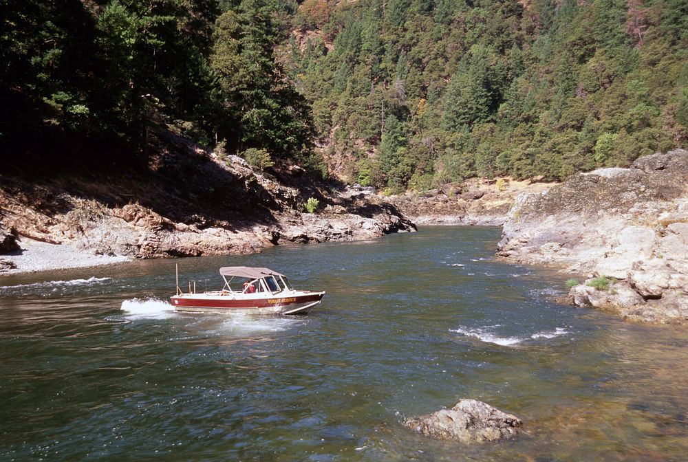 Forest Service patrol boat, Rogue River Wild & Scenic River, Rogue River-Siskiyou National ForestRecreation, Forest Service…