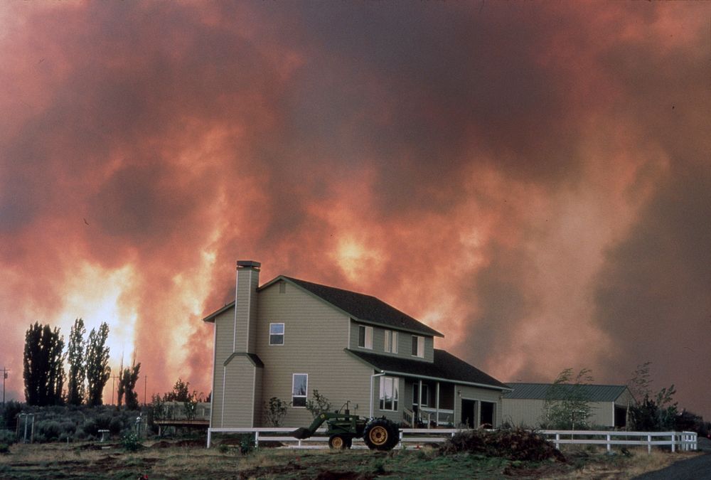 323 Bend,OR Deschutes National Forest,Skeleton Fire. Original public domain image from Flickr