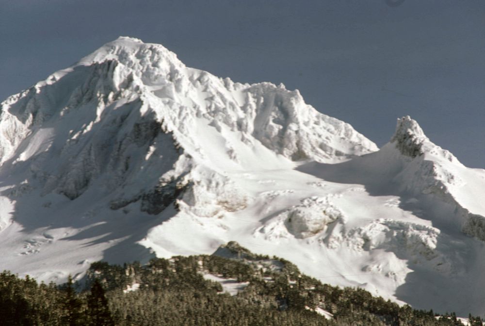 Mt Hood and Illumination Point, Mt Hood National Forest. Original public domain image from Flickr