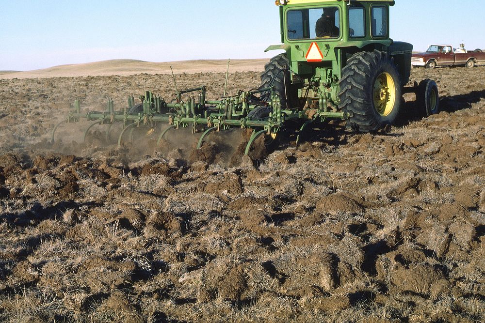 Chiseling on Richardson West Ranch, small area of twice-over chiseling, November 5, 1977. Original public domain image from…