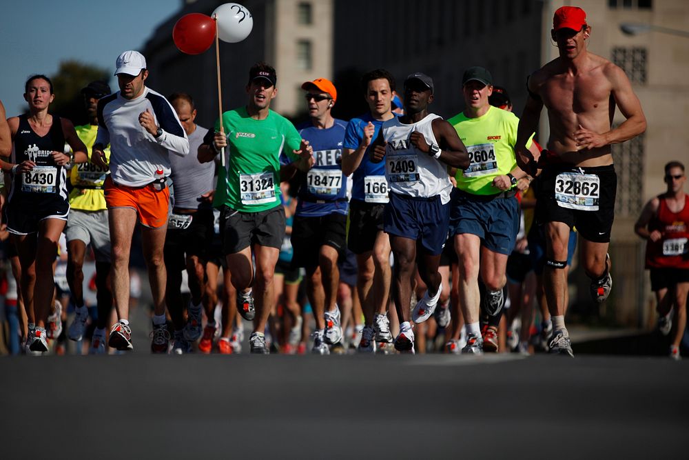 Nearly 21,000 runners crossed the start line at this years Marine Corps Marathon.