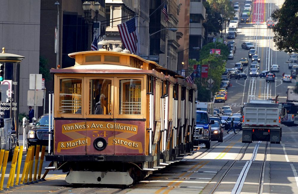 San Francisco Cable Cars.Original Public Domain: Flickr