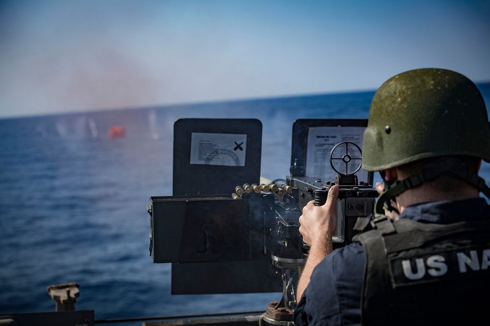 MEDITERRANEAN SEA (May 26, 2018) Fire Controlman (Aegis) 2nd Class Tyler Dillehay, assigned to the Arleigh Burke-class…