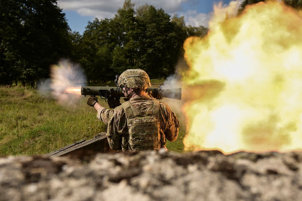 U.S. Soldiers assigned to the 1st Battalion, 503rd Infantry Regiment, 173rd Airborne Brigade engaged targets with the Carl…