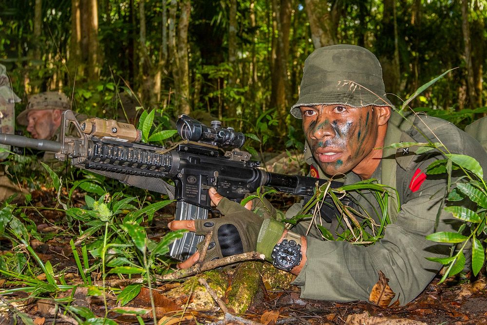 Fijian Lieutenant Amania Kuru, who serves as a platoon commander with Golf Company, 3rd Battalion, Fiji Infantry Regiment…