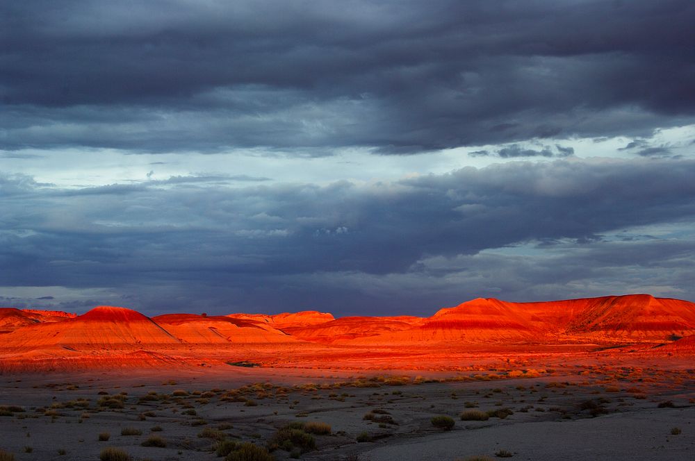 Tepees Badlands at Sunset. Original public domain image from Flickr