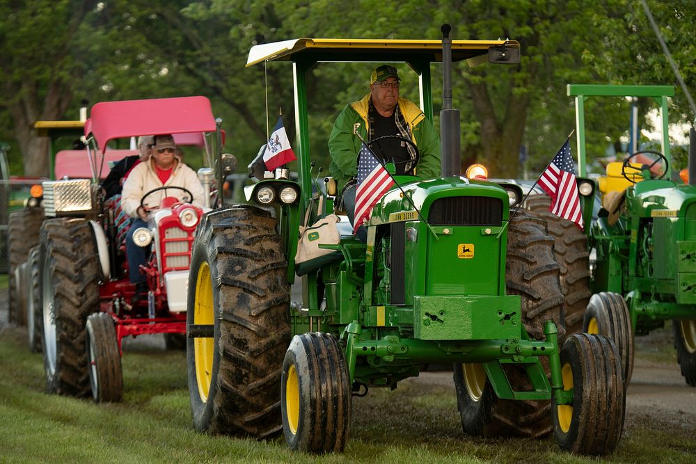 Great Iowa Tractor Ride on June 24, 2019, in Council Bluffs, IA. Also participating in the ride are Iowa Governor Kim…