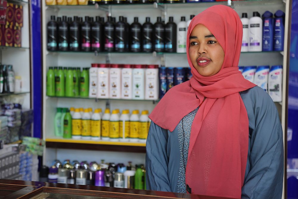 Malyun Mohamed - beauty shop owner, Baidoa