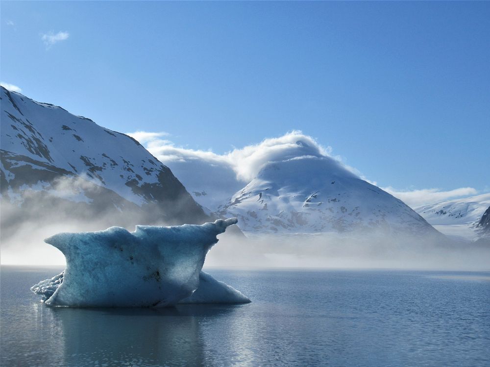 Iceberg on Portage Lake. Glacier Ranger District, Chugach National Forest. (Photo by Tyra Olstad). Original public domain…