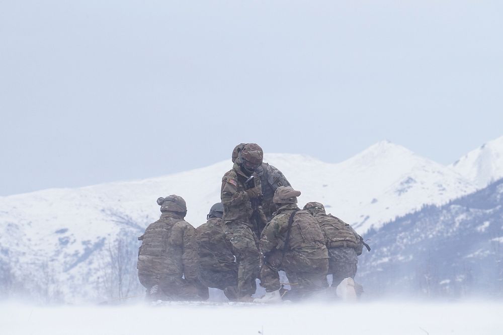 Medics from the 6th Brigade Engineer Battalion (Airborne), 4th Infantry Brigade Combat Team (Airborne), 25th Infantry…