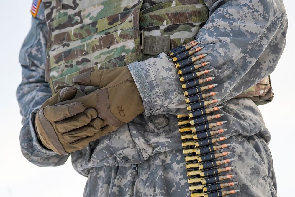 A paratrooper assigned to the 2nd Battalion, 377th Parachute Field Artillery Regiment, 4th Infantry Brigade Combat Team…