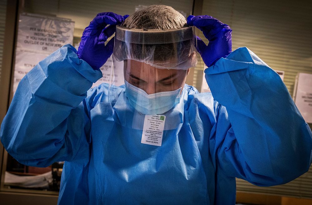 U.S. Army Pfc. Erick S. Alulema, combat medic specialist, Headquarters and Headquarters Troop, 102nd Cavalry Regiment, New…