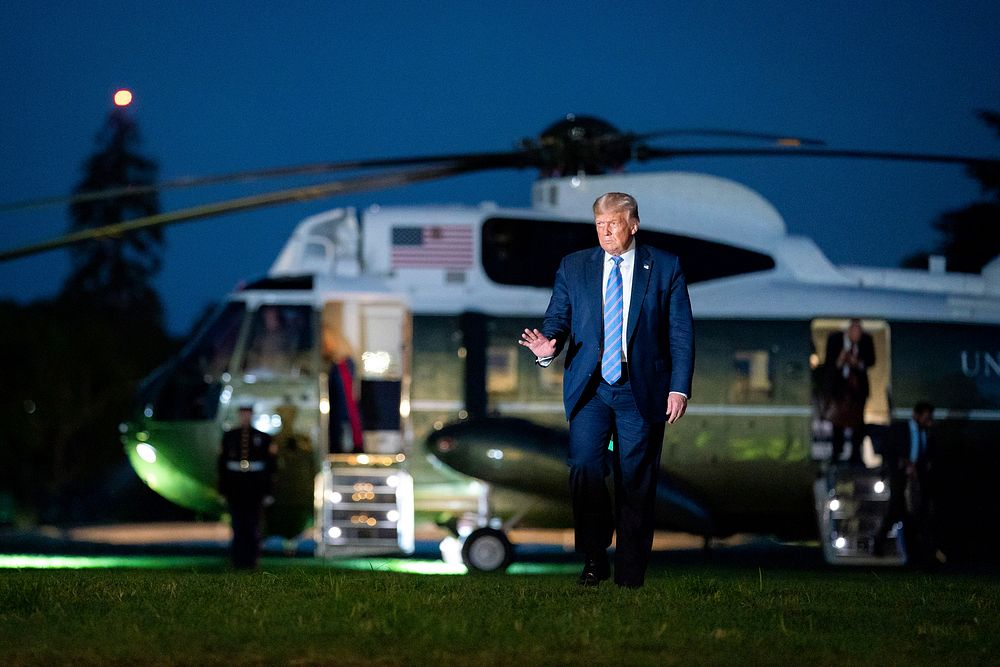 President Trump Returns to the White House