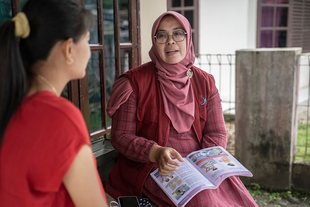 Ida Royani, kader Jamilah, berikan kosultasi kehamilan