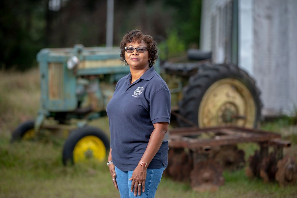 Karla Hollis, USDA 1890 liaison on Comfort Farms in Milledgeville, Georgia.