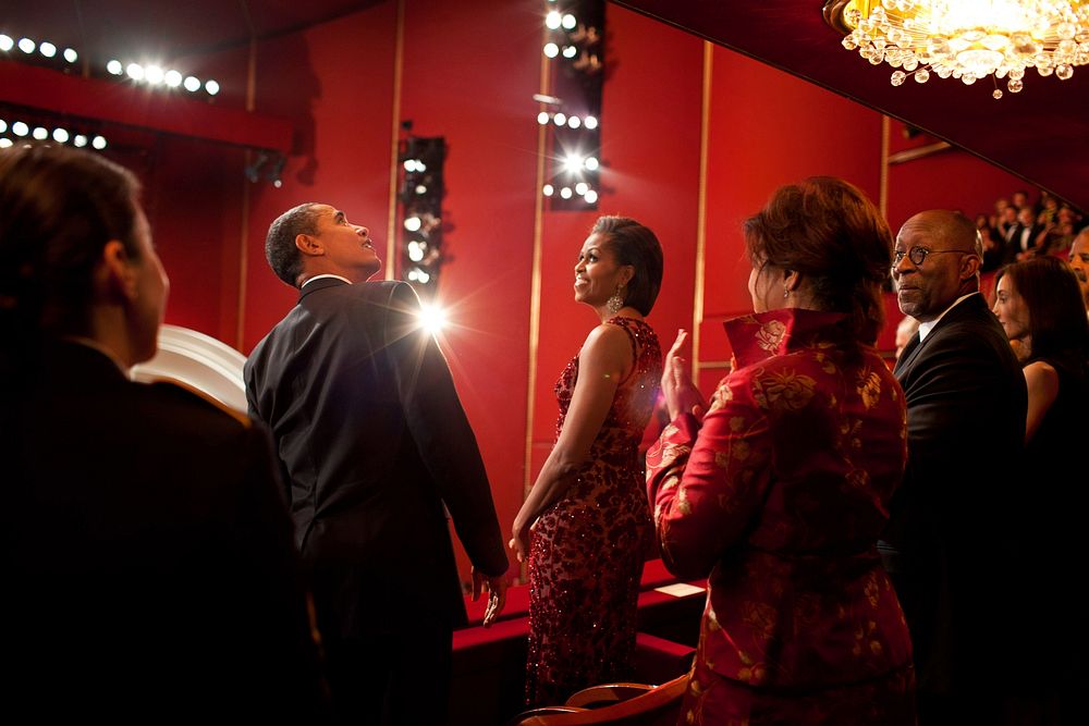President Barack Obama and First Lady Michelle Obama attend the Kennedy Center Honors at the John F. Kennedy Center for the…