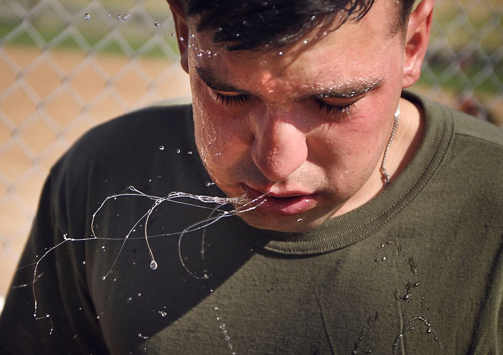 Shake it off - Marines undergo pepper spray training