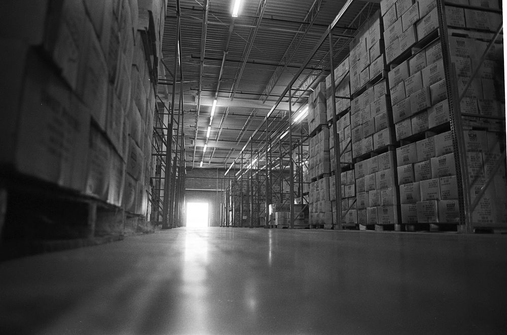 The U.S. Department of Agriculture supplies supplemental food to the North Carolina Food Distribution Center in August 1983.…