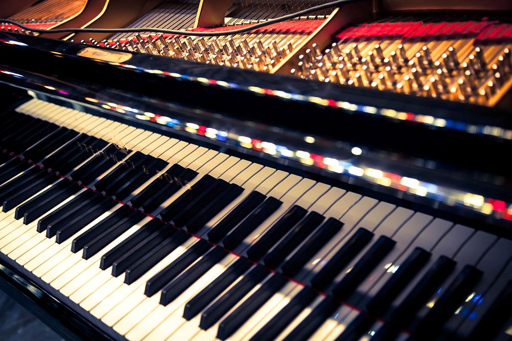 Piano. U.S. Army Europe Band and Chorus 'last concert' in Schwetzingen. Original public domain image from Flickr