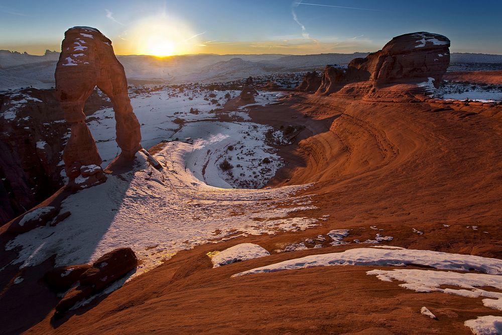 Delicate Arch Sunset. Original public domain image from Flickr