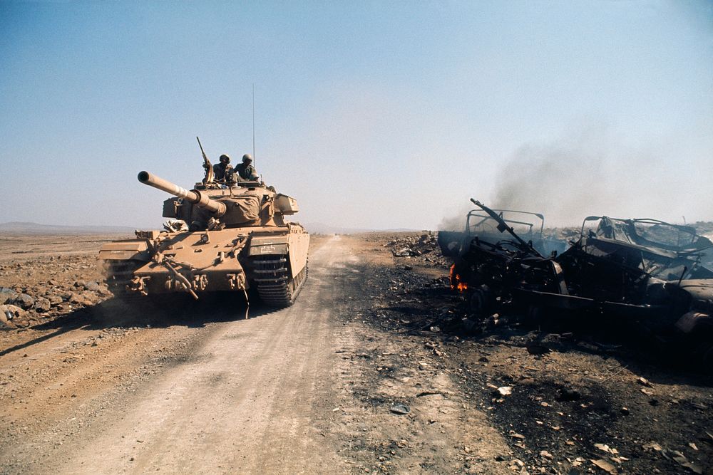 Israeli Tank on Golan HeightsIsraeli tank on the Golan Heights during the Arab-Israeli War - © Henri Bureau.Sygma/CORBIS.…