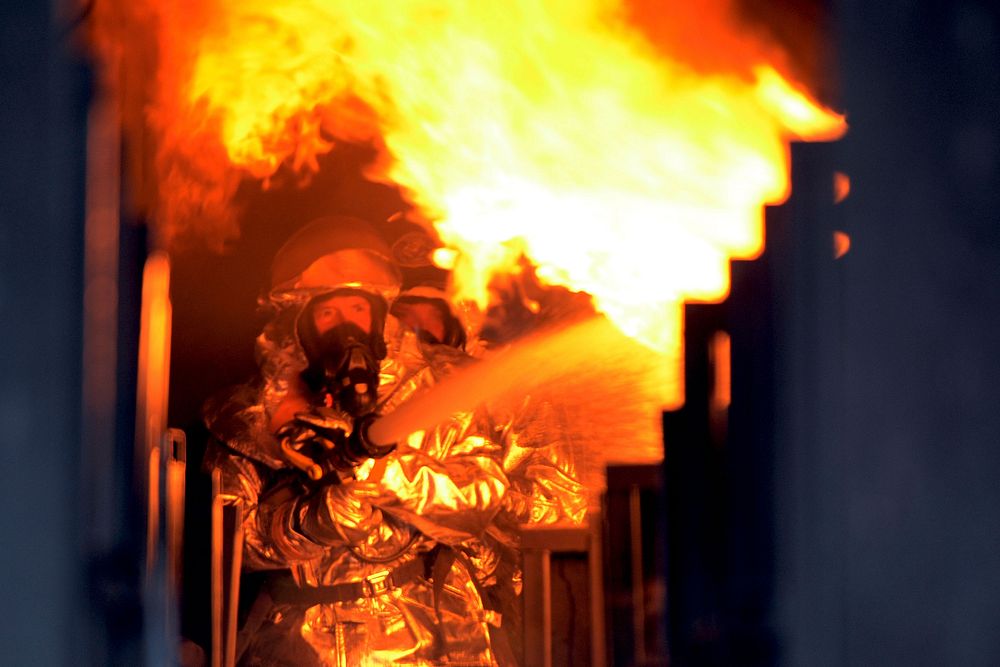 McEntire firefighters conduct live fire training