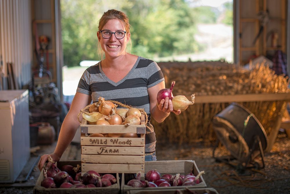 Kate Edwards has been managing Wild Woods Farm, a 7-acre vegetable farm in Johnson County, Iowa for seven years full-time.