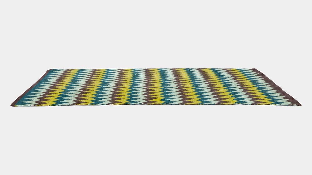 Mat mockup, psd rug design, home decor object