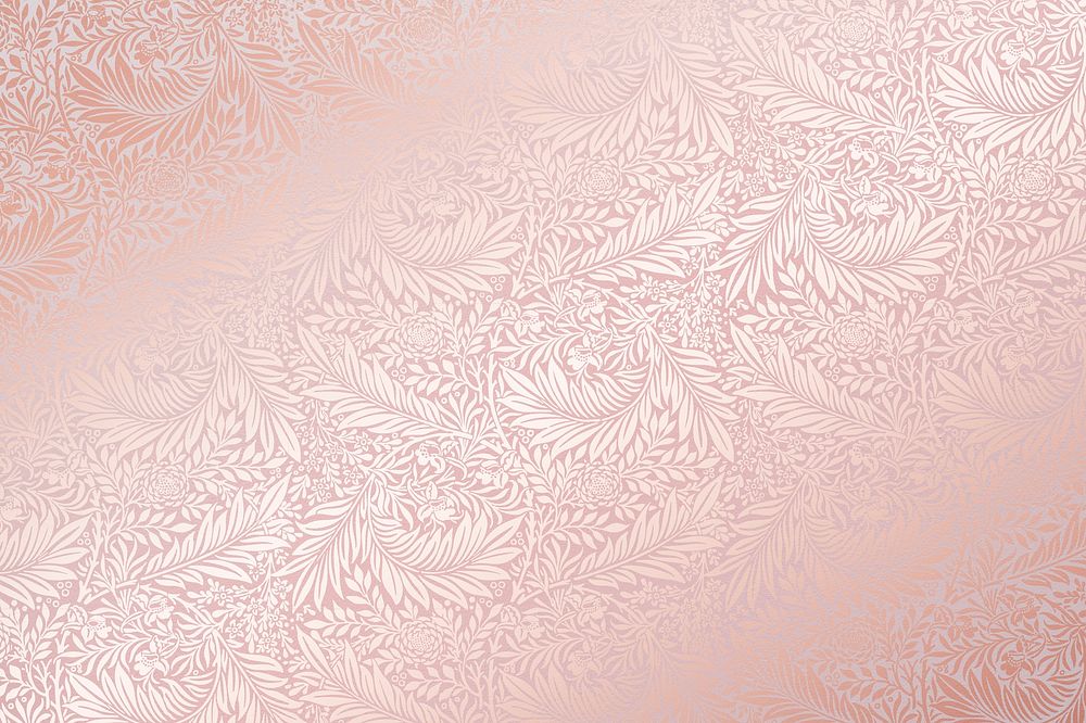 Pink pattern background, vintage botanical design