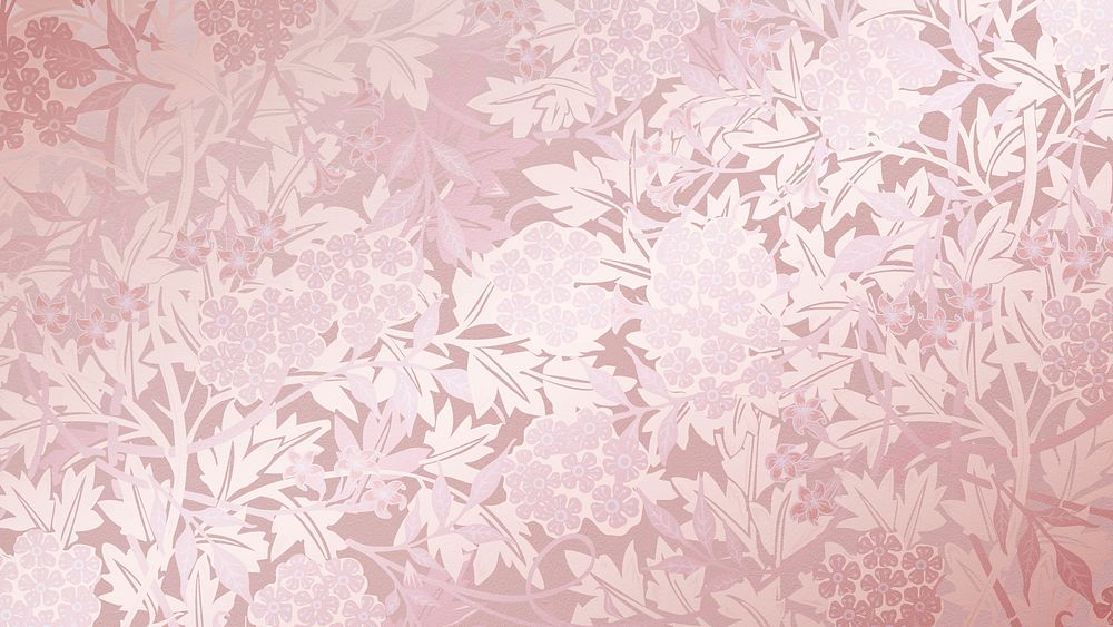 Vintage flower HD wallpaper, pink pattern, aesthetic design