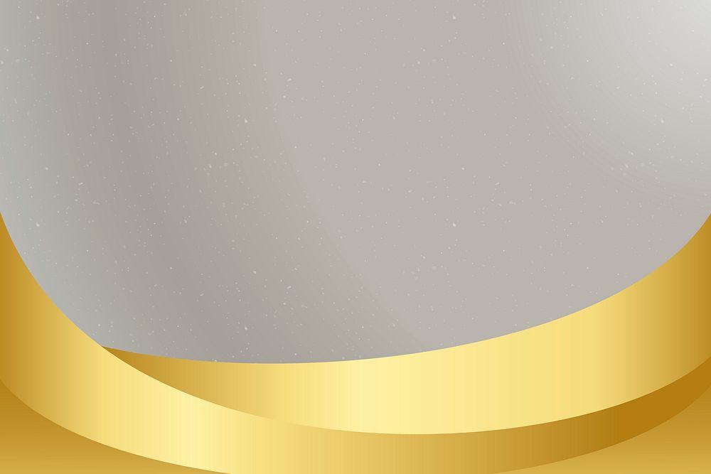 Gray background psd with luxury gold wave