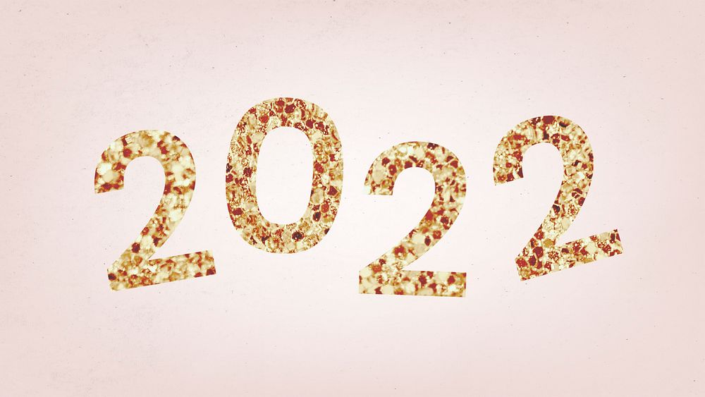 2022 gold glitter desktop wallpaper, | Premium Vector - rawpixel