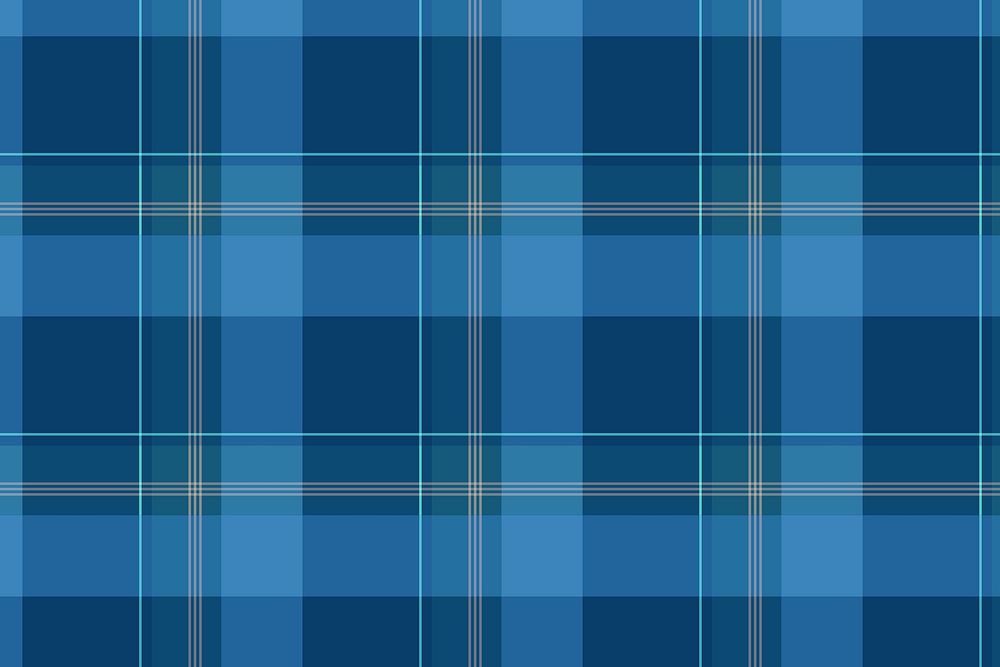 Blue seamless pattern background, tartan plaid, traditional design vector