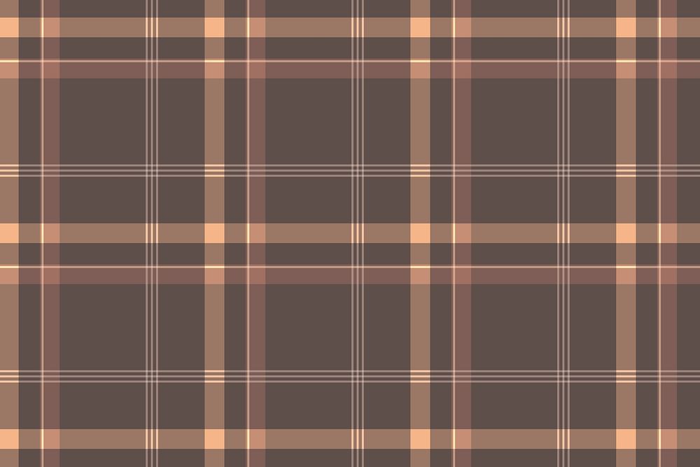 Seamless checkered background, brown tartan, traditional Scottish design vector