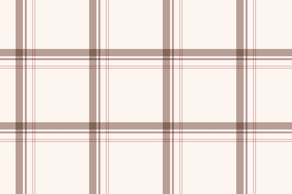 Tartan pattern background, beige traditional design vector