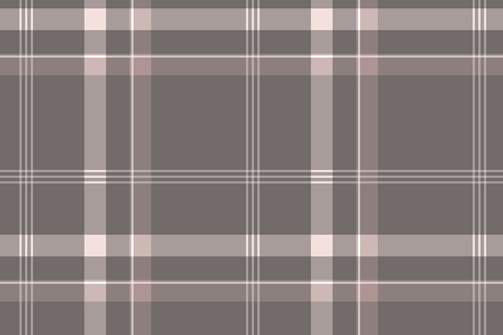 Plaid pattern background, brown tartan, traditional design vector