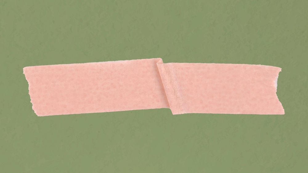 Peachy washi tape clipart, cute digital decorative sticker vector