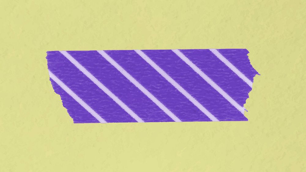 Pattern washi tape clipart, purple stripes design