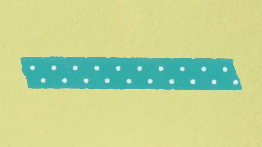 Cute washi tape clipart, purple polka dot pattern design vector