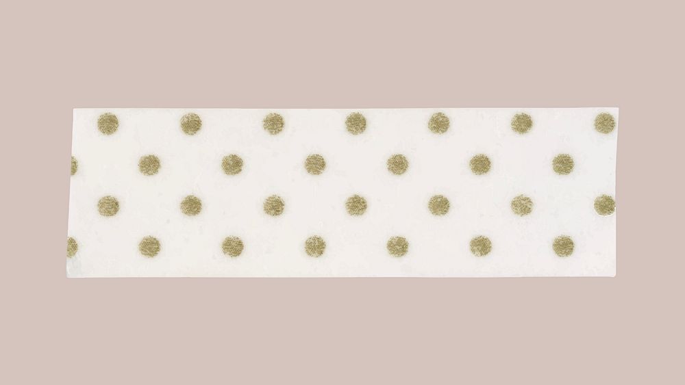 Color washi tape sticker, polka dot patterned collage element vector