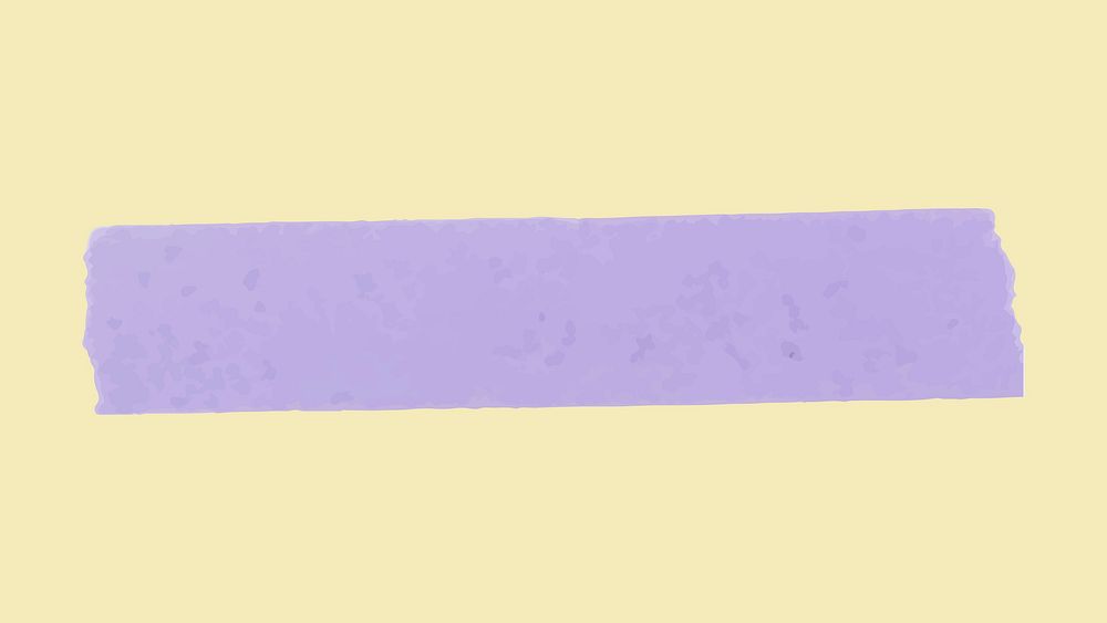 Purple washi tape collage element, cute digital decorative sticker psd