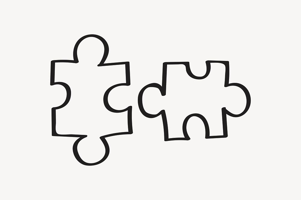 Jigsaw puzzle, teamwork and business solutions clipart psd
