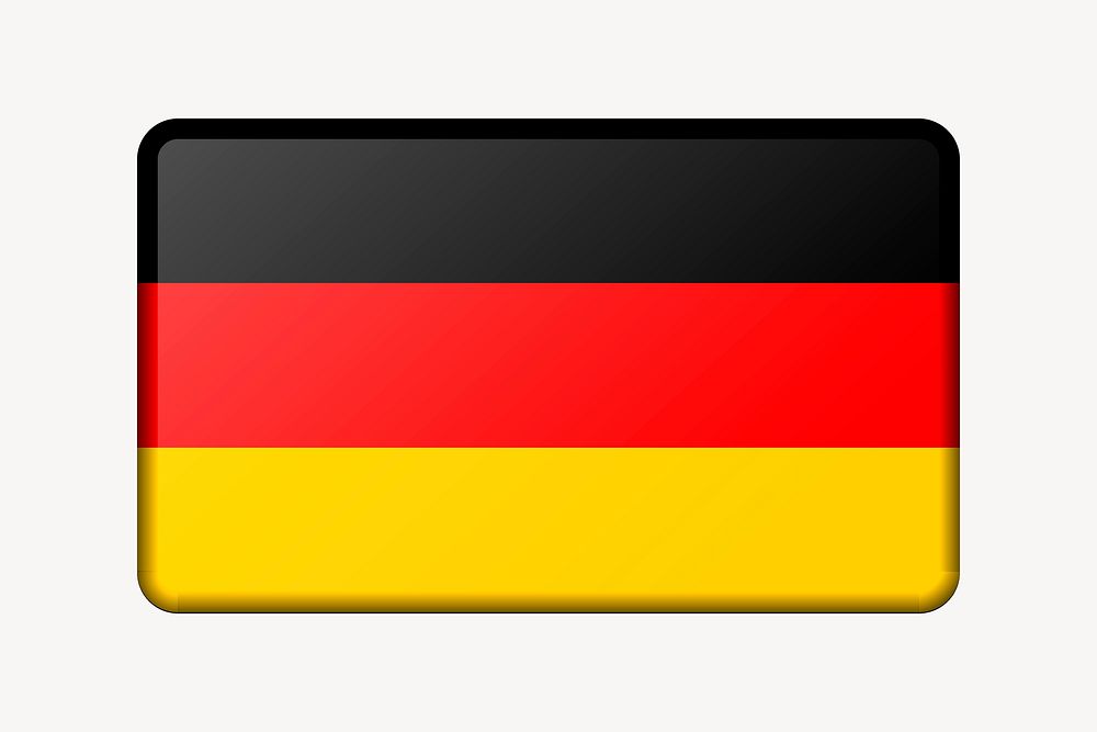 German flag, icon illustration. Free public domain CC0 image.